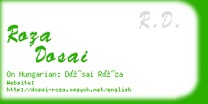 roza dosai business card